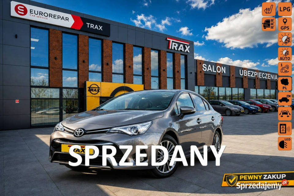 Toyota Avensis 18 Valvematic 147 LPG Premium aluminiowe felgi Łódź sprzedam