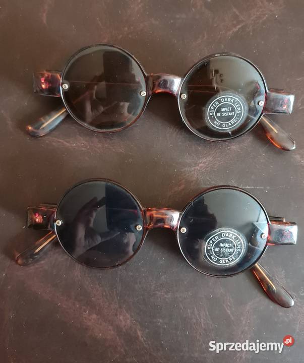 Vintage Okulary przeciw słoneczne 80 lata XX śląskie Katowice