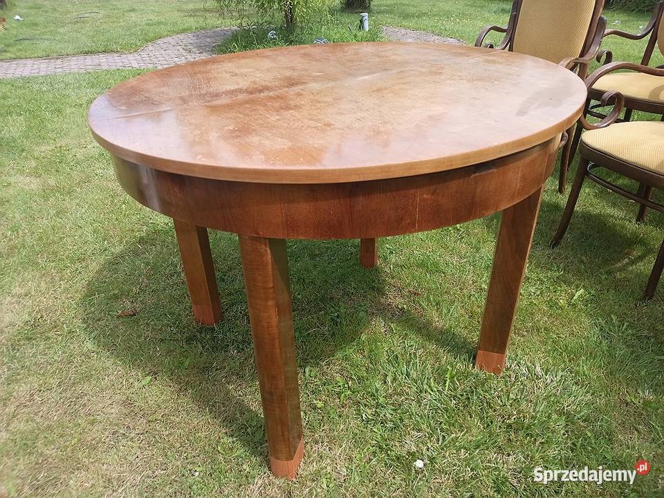 8 krzeseł tapicerowanych giętych stan