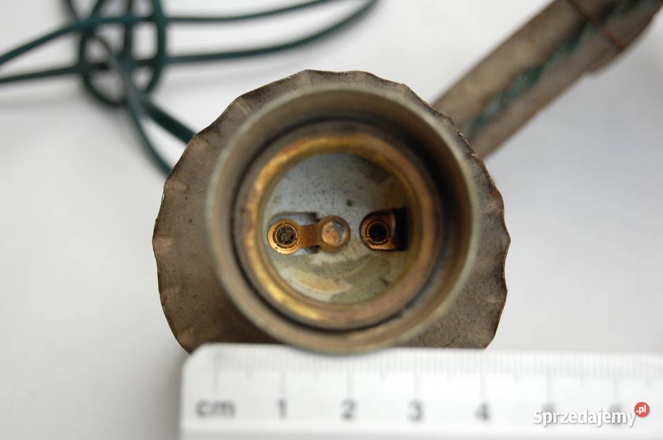 Stary kinkiet dwuramienny metalowy kuty Lublin