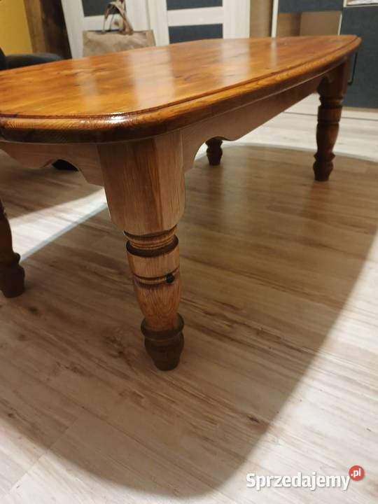 Ława drewniana toczone nogi