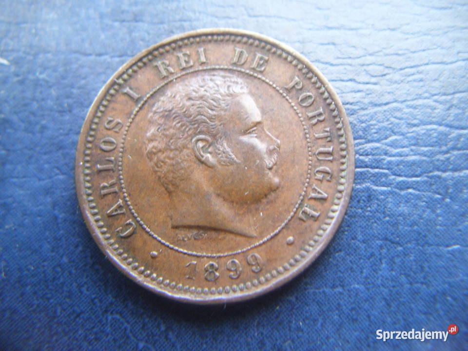 Stare monety 5 real 1899 Portugalia