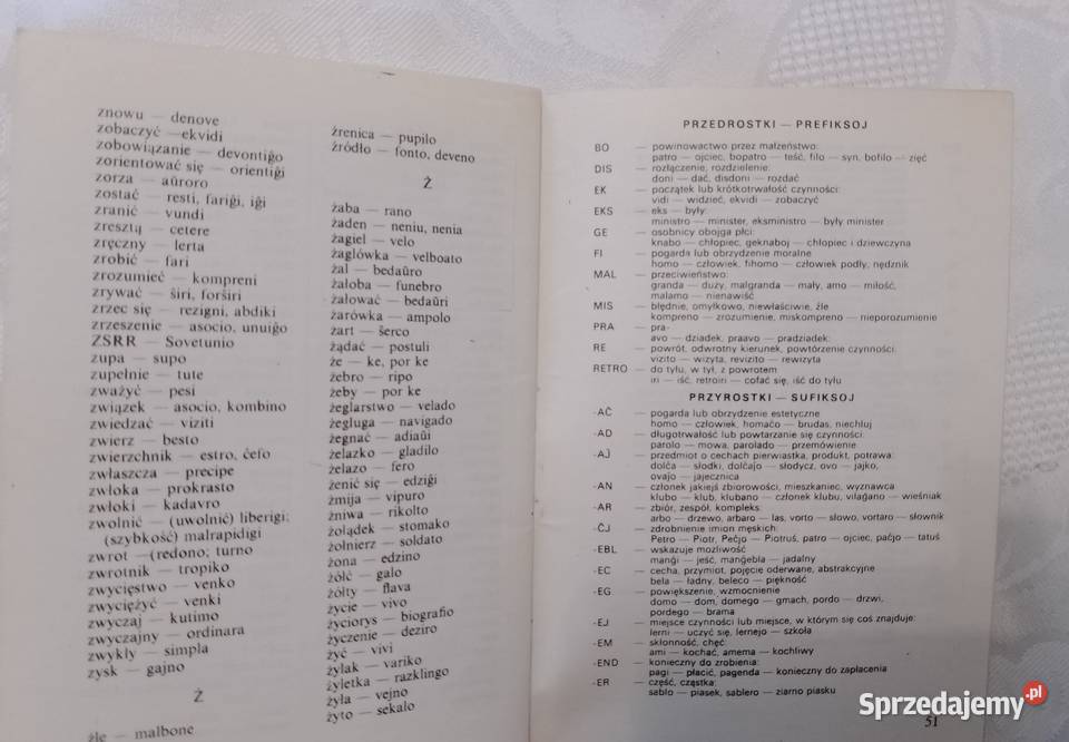 Turystyczny SŁOWNICZEK polsko esperancki Oborniki