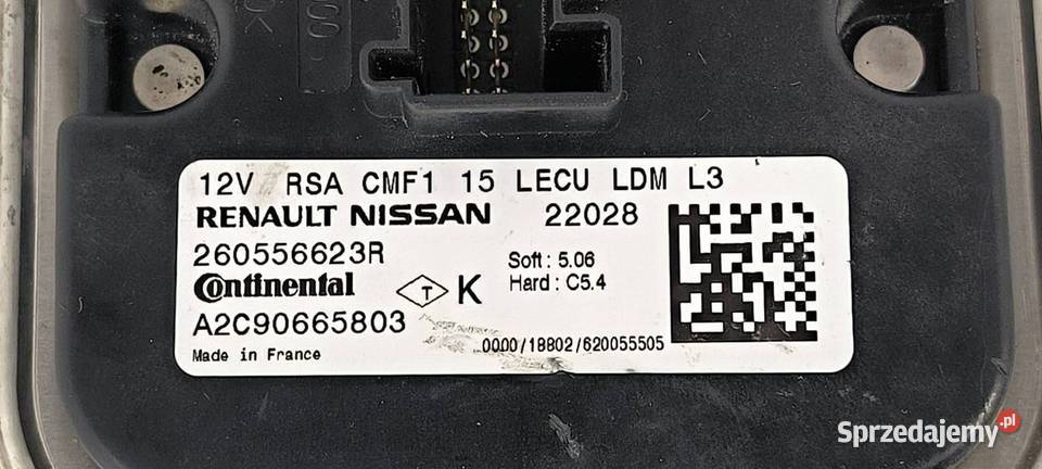 PRZETWORNICA RENAULT TRAFIC III 260556623R