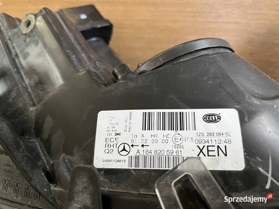 Reflektor Lampa Xenon Mercedes ML W164 PRAWY Legionowo sprzedam
