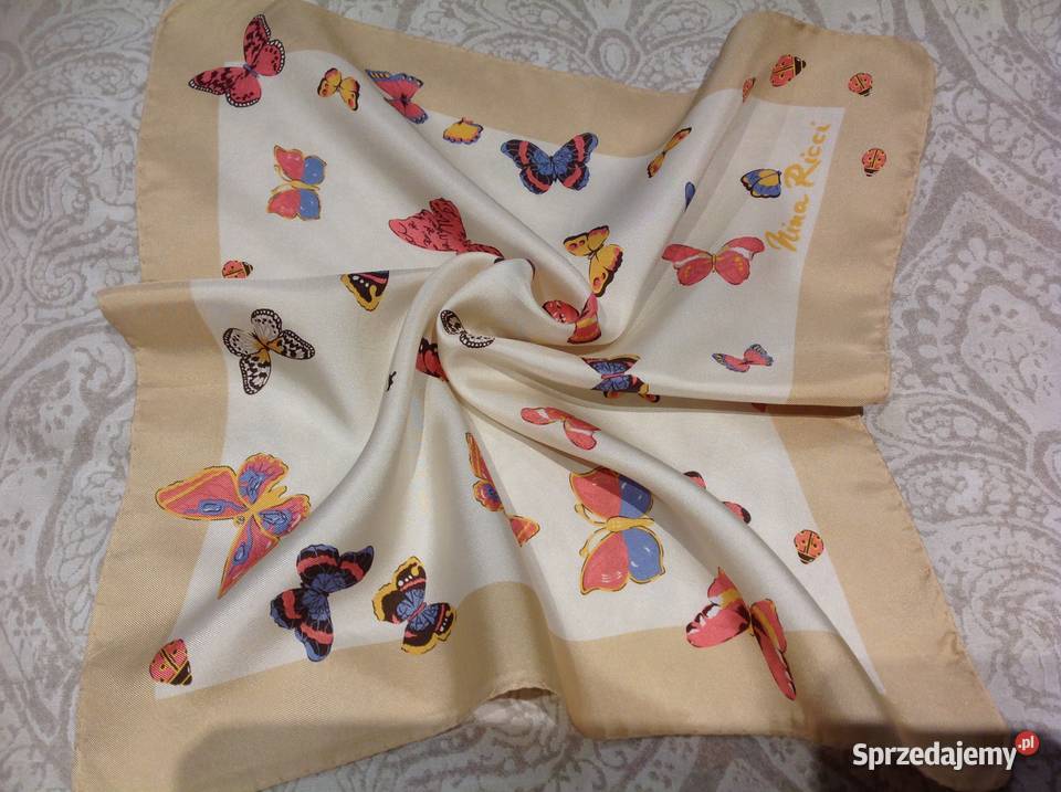 Apaszka Damska NINA RICCI Motyle Nowa Sól