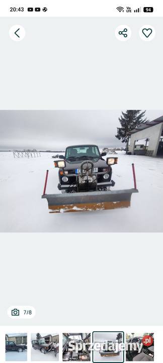 Pług śnieżny elektryczno hydrauliczny Pfau Kościerzyna