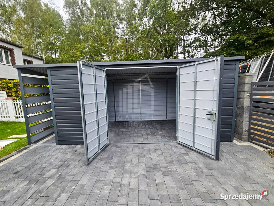 Schowek Domek Ogrodowy 5x2m wiata 08x2m Brama