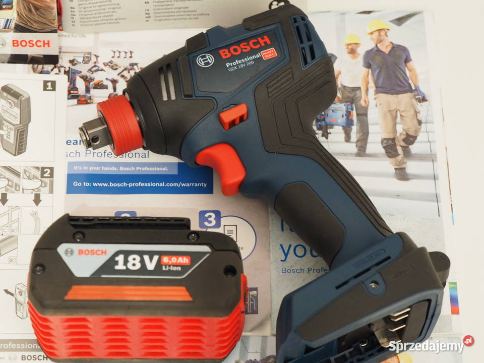 BOSCH GDX 18V200 klucz udarowy zakretarka 200Nm