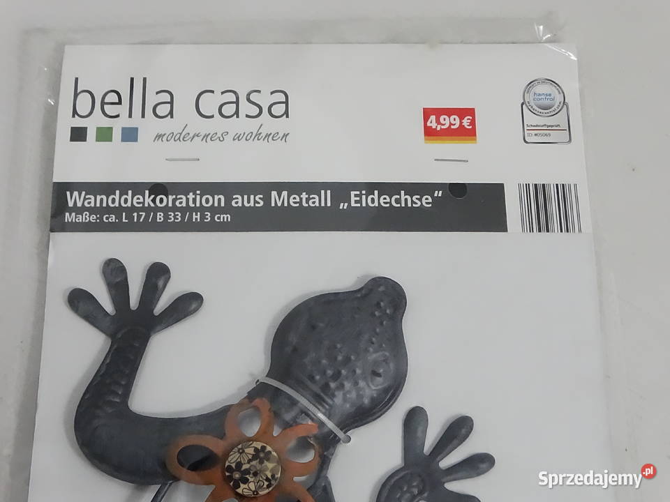 Metalowa dekoracja ścienna Jaszczurka Gekon lubelskie Biłgoraj