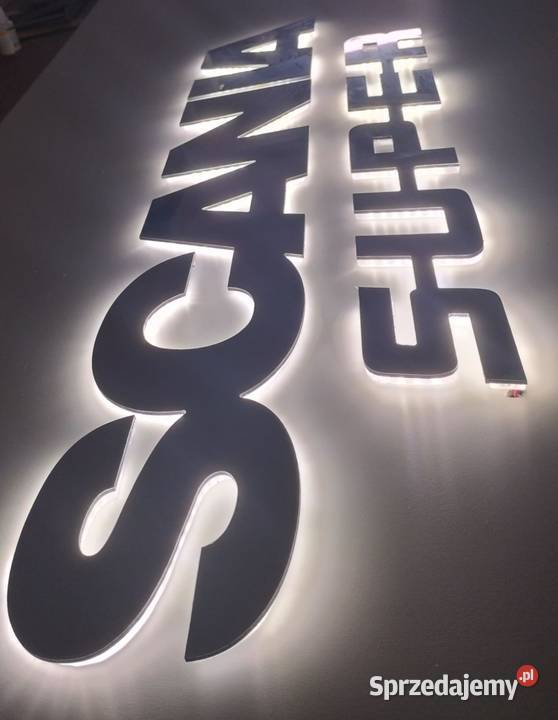 Litery LED podświetlane reklama 3D wielkopolskie