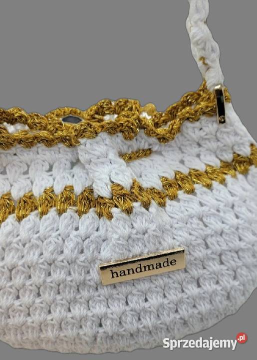 Torebka woreczek z kordonkahandmade małopolskie Krzywaczka