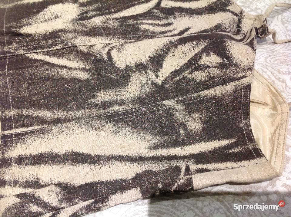 Top Damski B2 BALIZZA S Len 100 Nowy brązowy/beżowy Nowa Sól