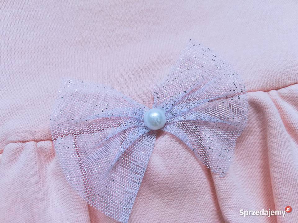 Sukienka body tiul kokardka falbanki Pabbuc 74