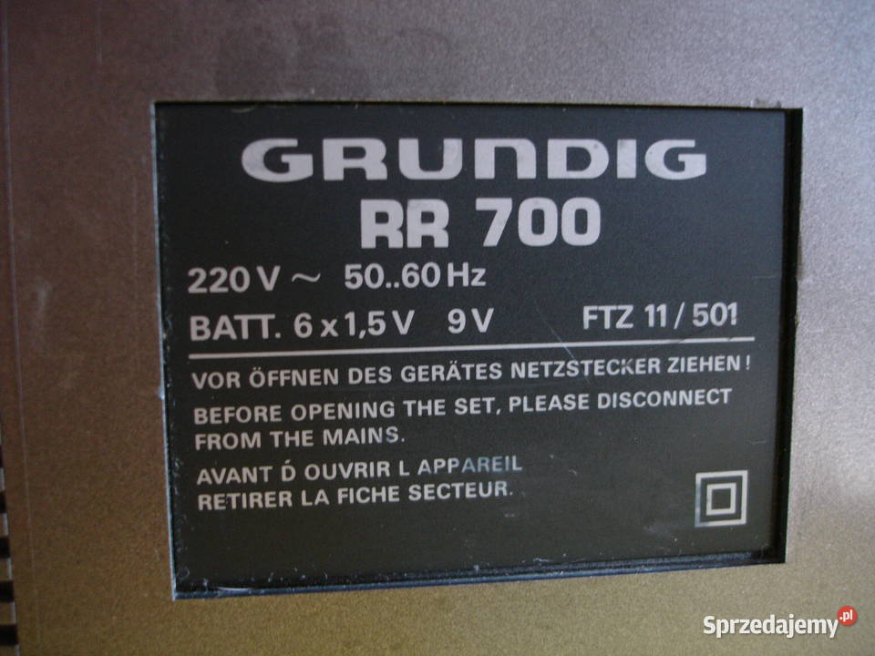 Radiomagnetofon GRUNDIG RR700 Zielona Góra