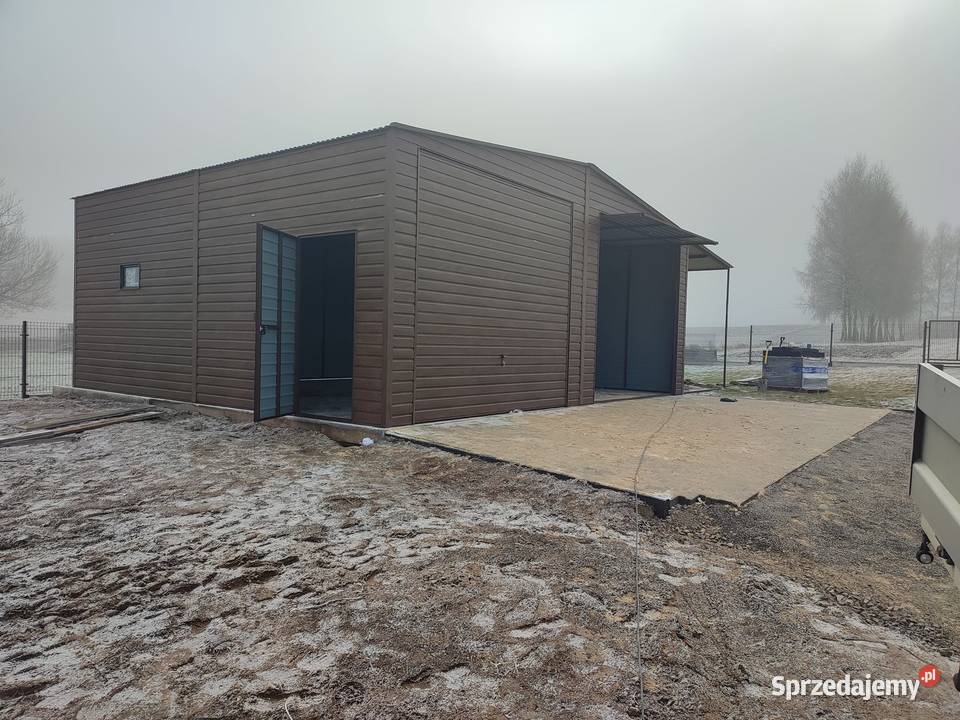Garaż Blaszany MAGAZYNWiata Garażowa Blaszana 40m2 Siedlce