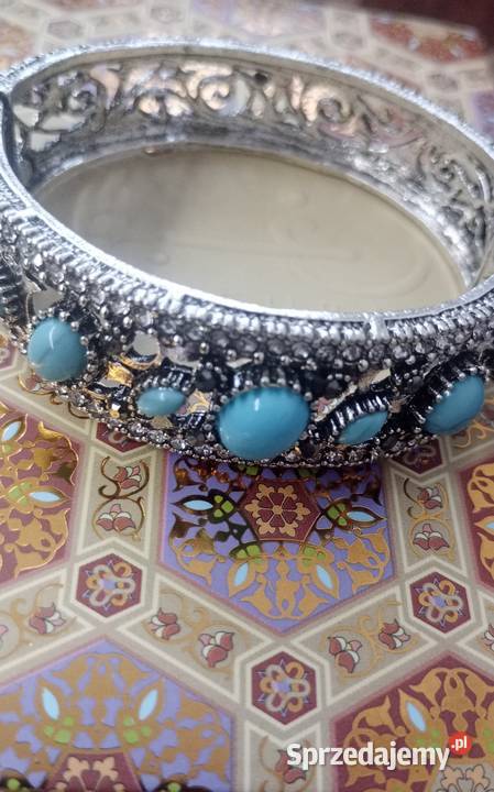 Piękna lśniąca bransoletka mankietowa turecka Białystok