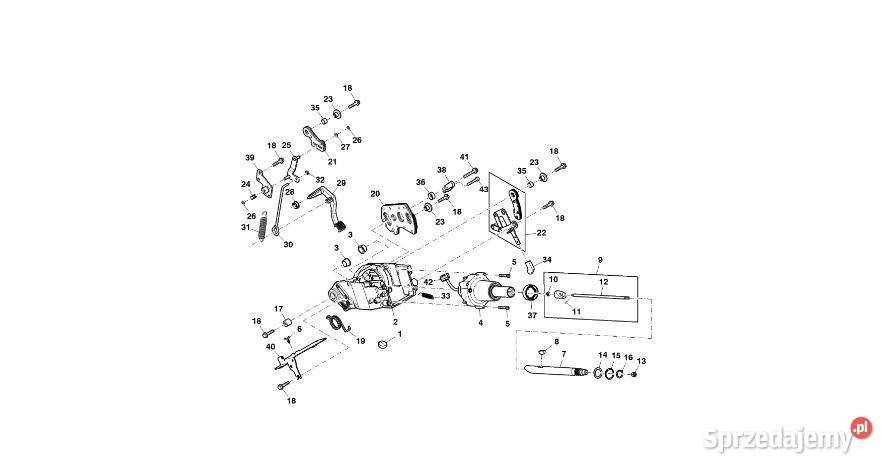 John Deere 9470RX Oś przegubu R538657 Kierowanie wielkopolskie Jastrzębniki