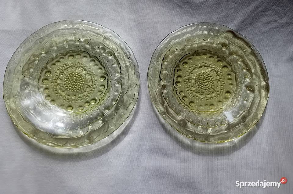 Dwa talerzyki Flora HSG Ząbkowice Projekt Porcelana i szkło Koźminek