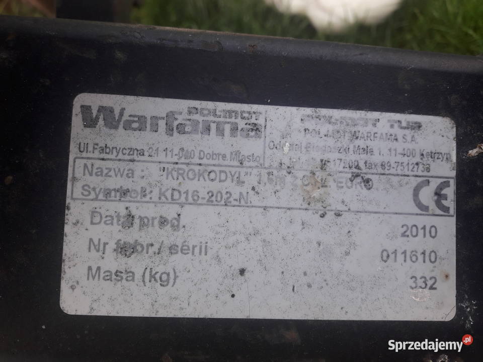 Sprzedam warfarma krokodyl 16m lekko używany nieuszkodzony