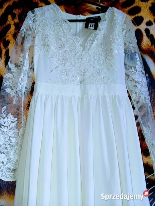 Suknia ślubna nowa z metką Syrena Elbląg