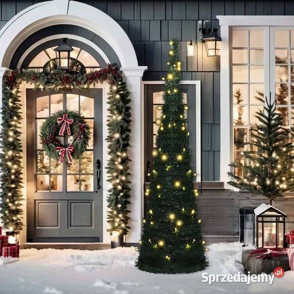 vidaXL Sztuczna choinka z girlandy z lampkami Warszawa sprzedam