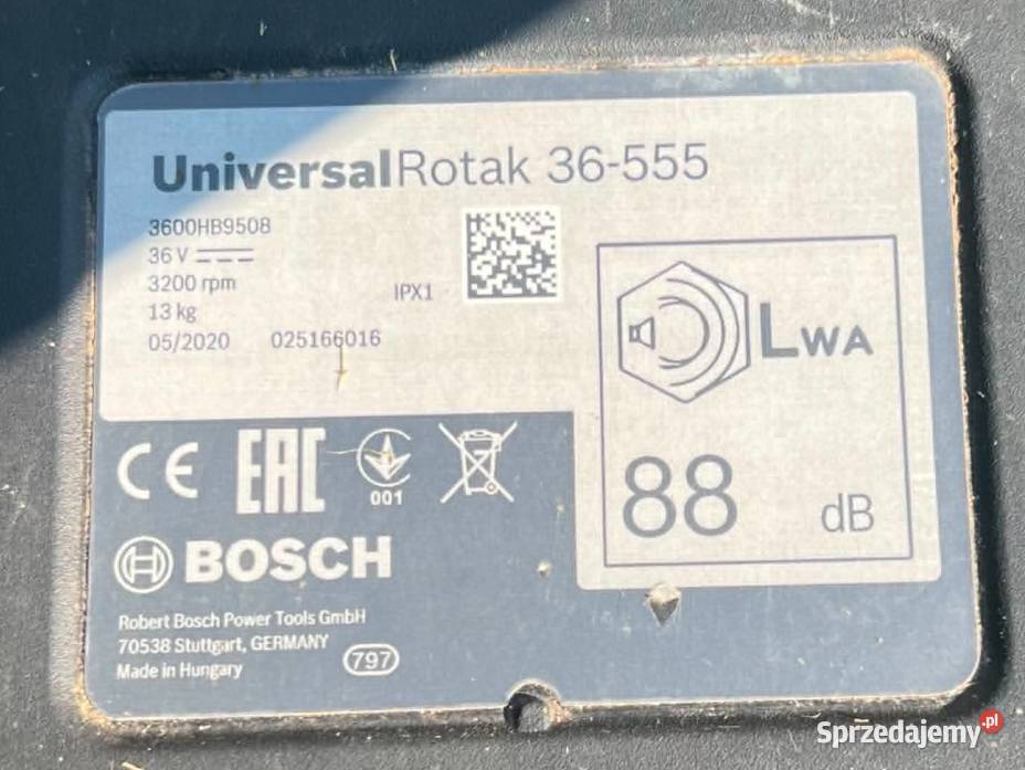 Kosiarka akumulatorowa Bosch śląskie Częstochowa