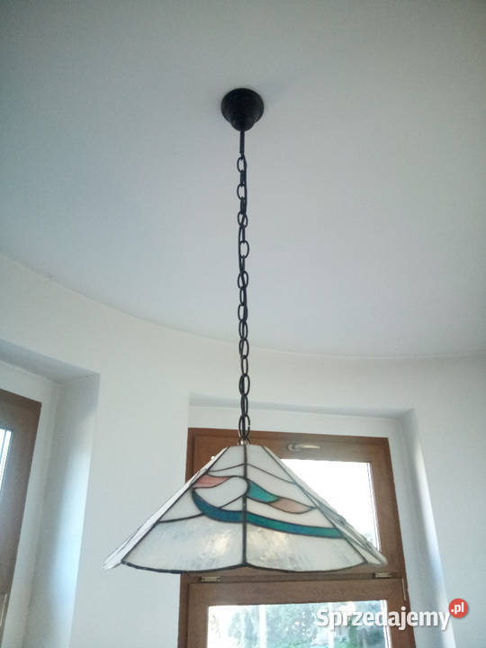 lampa witrażowa stara 45 piękny wzór wielkopolskie Poznań