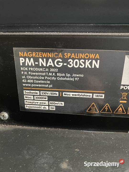 Nagrzewnica na ropę 30kW Chrzanów sprzedam