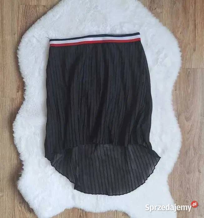 Czarna plisowana asymetryczna spódnica 38 małopolskie Kraków