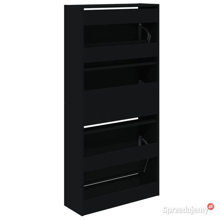 Szafka na buty czarna 60x21x1255 materiał Warszawa