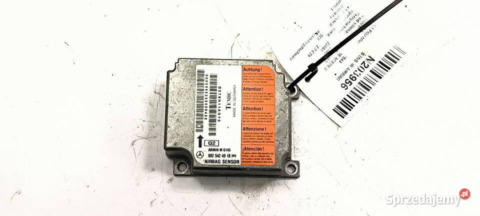 SENSOR AIRBAG MERCEDES ML W163 0025424918 Lipno sprzedam