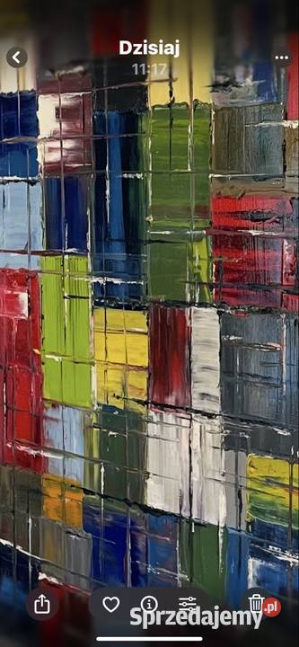 Duży obraz olejny Dekoracje i ozdoby Warszawa sprzedam