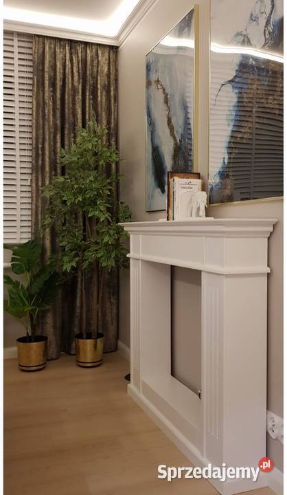 portal kominkowy atrapa kominka konsola 09C XXL biały Jeleśnia