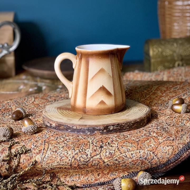 Mlecznik Bunzlau Bolesławiec art deco dzbanek na Porcelana i szkło śląskie Myszków