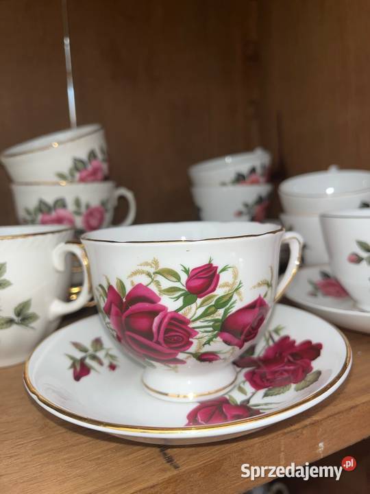 Filiżanka z talerzykiem Colclough Made in Gdańsk