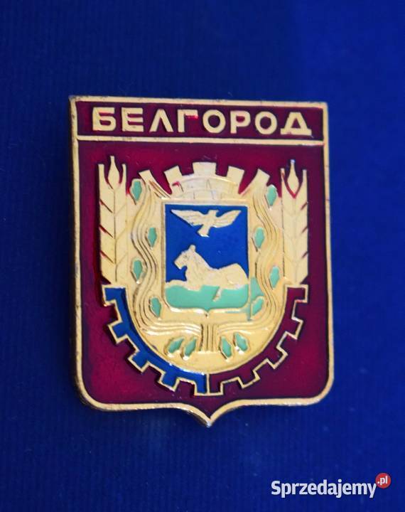Biełgorod herb miasta odznaka z lat 70 80 tych Chełmno