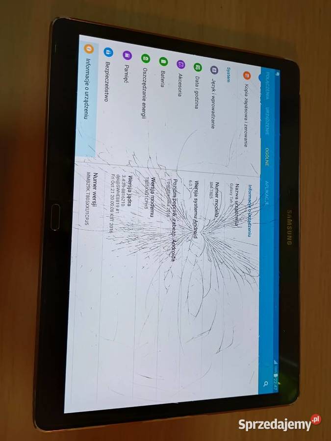 Tablet Samsung Galaxy Tab S 105 LTE SMT805 16 GB Pozostałe Kraków