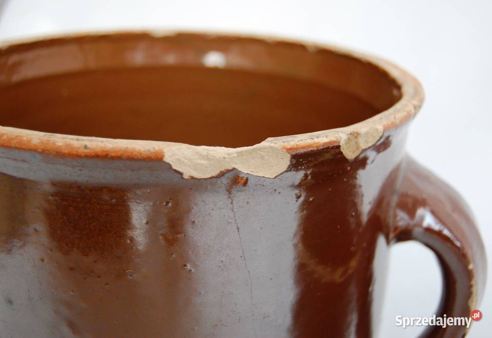 Duży kamionkowy garnek kamionka FNK Bochnia PRL Lublin sprzedam