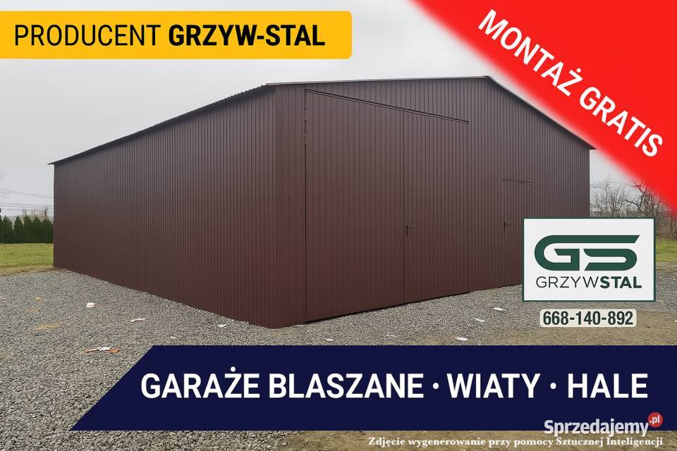 HALA WIATA MAGAZYN GARAŻ BLASZANY BLASZAK Żory