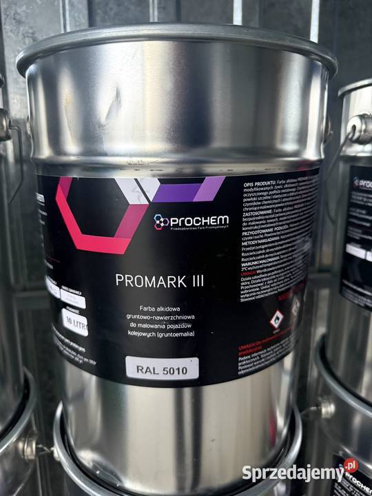 Farba Niebieska Alkidowa PROMARKT III 5010 Strzałkowo