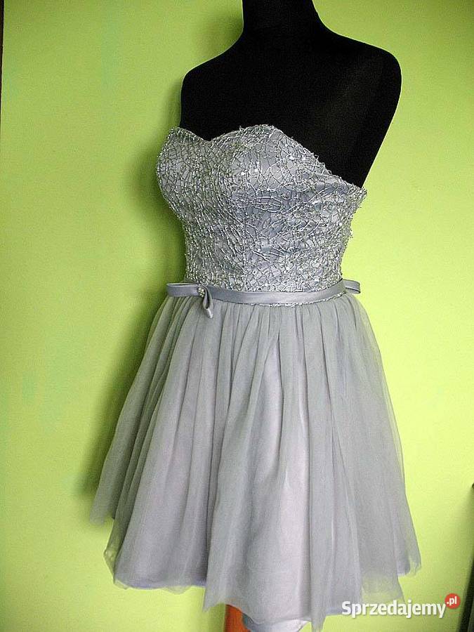 Sukienka balowa tiul i koronka 36 M biust 90 mazowieckie