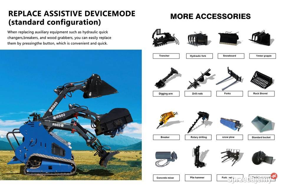 Miniładowarka RS03 pełny VAT Korczowa sprzedam
