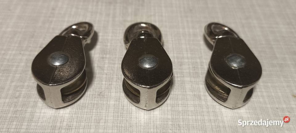 Bloczki na obrotowym uszku 3 nowe Pabianice