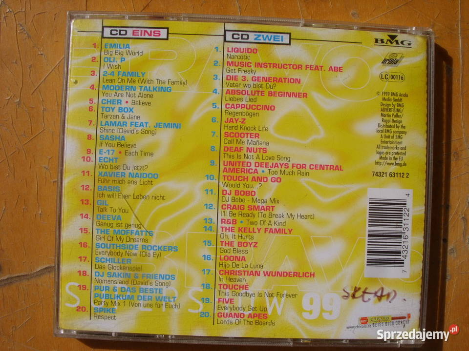 BRAVO SUPERSHOW 99 2 CD 1999 Płyty i kasety Wołów