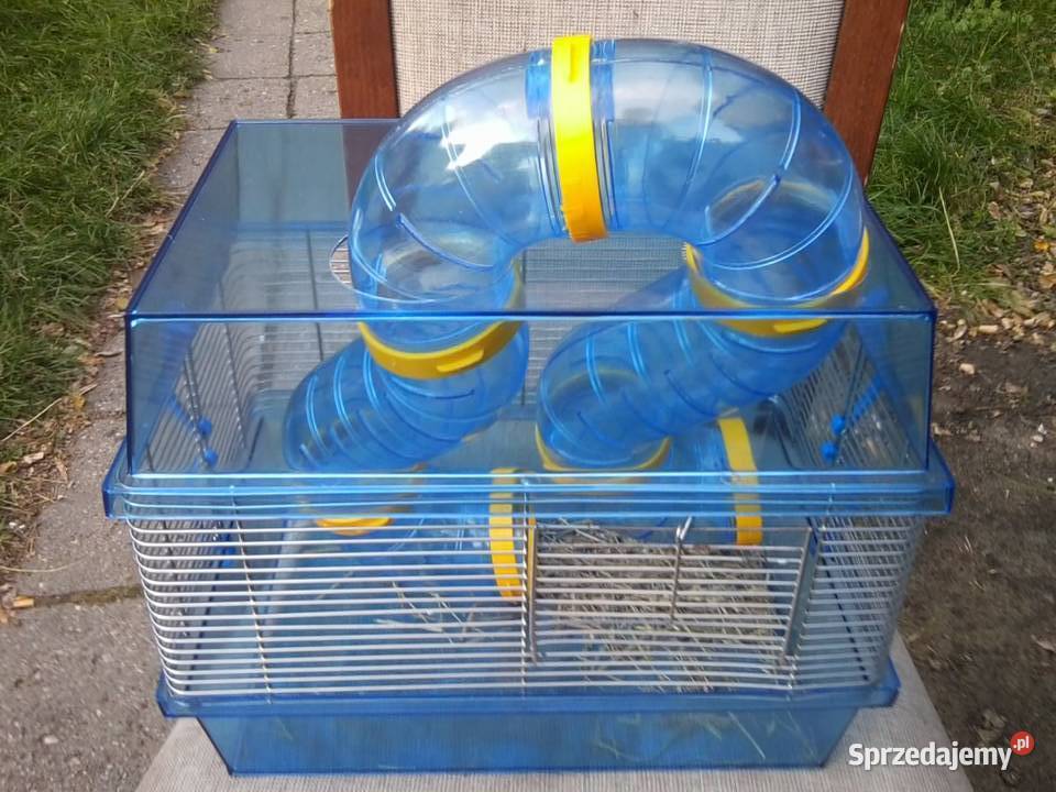 Klatka z tunelem i wybiegiem chomika Stan Knurów