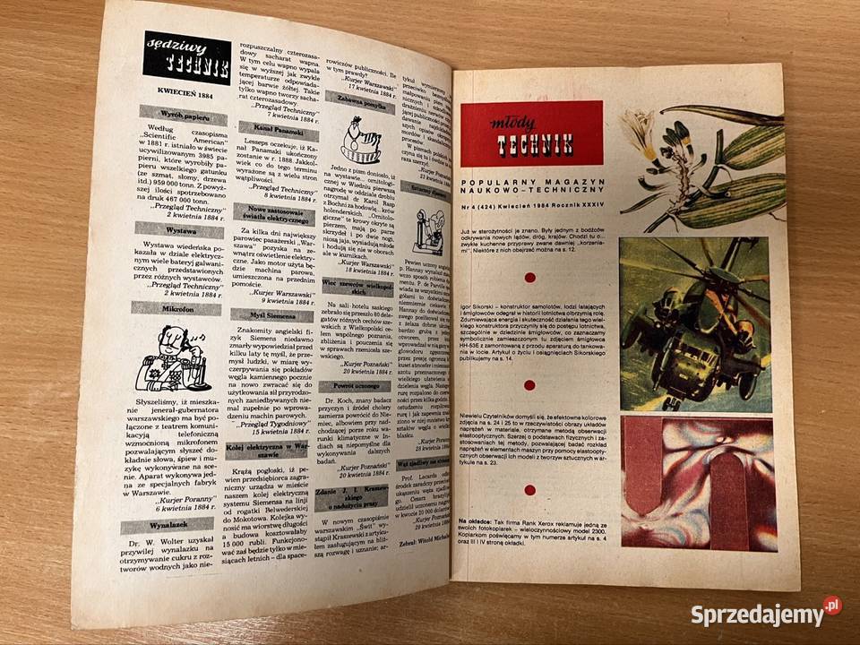 Młody Technik 4 z 1984 r Książki naukowe i popularnonaukowe Grudziądz