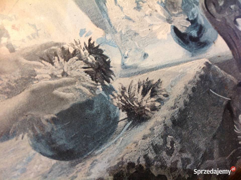 Stary Obraz Obrazek Arenz 1908 Sygnowany Nowa Sól