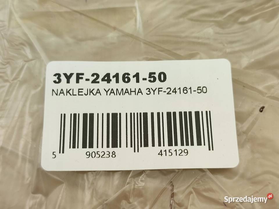 NAKLEJKA 5 VALVE SINGLE POD BAK LEWA YAMAHA