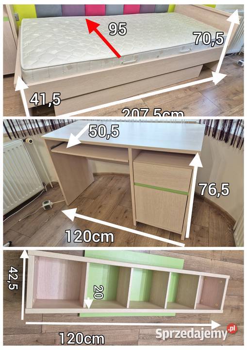 Komplet mebli młodzieżowych Numlock 194.5cm Kędzierzyn-Koźle